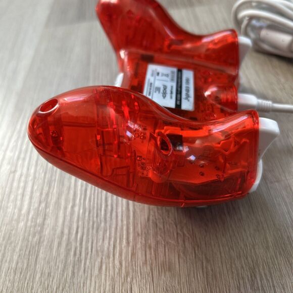 PDP Rock Candy Xbox 360 Wired Controller w/ Cable Clear Red Tested Works - Picture 7 of 10